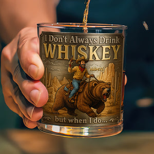 Wild Spirit Round Glass – Personalized Gifts For Cowfolk 02toqn260825 - Whiskey Glass - GoDuckee