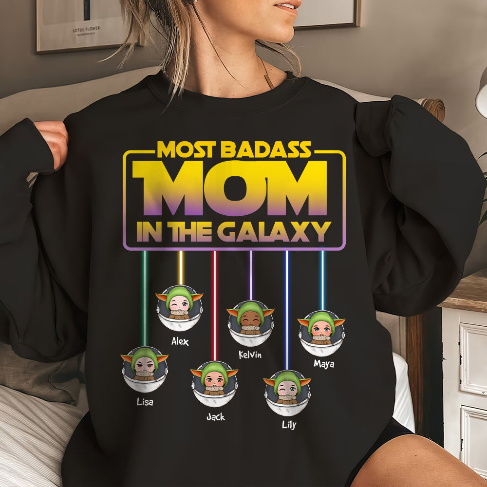Personalized Gift For Mom Shirt Most Badass Mom In The Galaxy 02OHHN230124HA - 2D Shirts - GoDuckee
