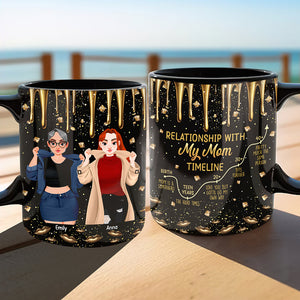 Personalized Gifts For Mom Mug, Relationship With My Mom Timeline 03TGQN120325PA - Coffee Mug - GoDuckee