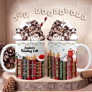 Personalized Gifts For Book Lover Christmas Coffee Mug 03HUPU221124 - Coffee Mug - GoDuckee