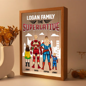 Personalized Gifts For Family Picture Frame Light Box The Superlative 02QHTN120124PA - - GoDuckee