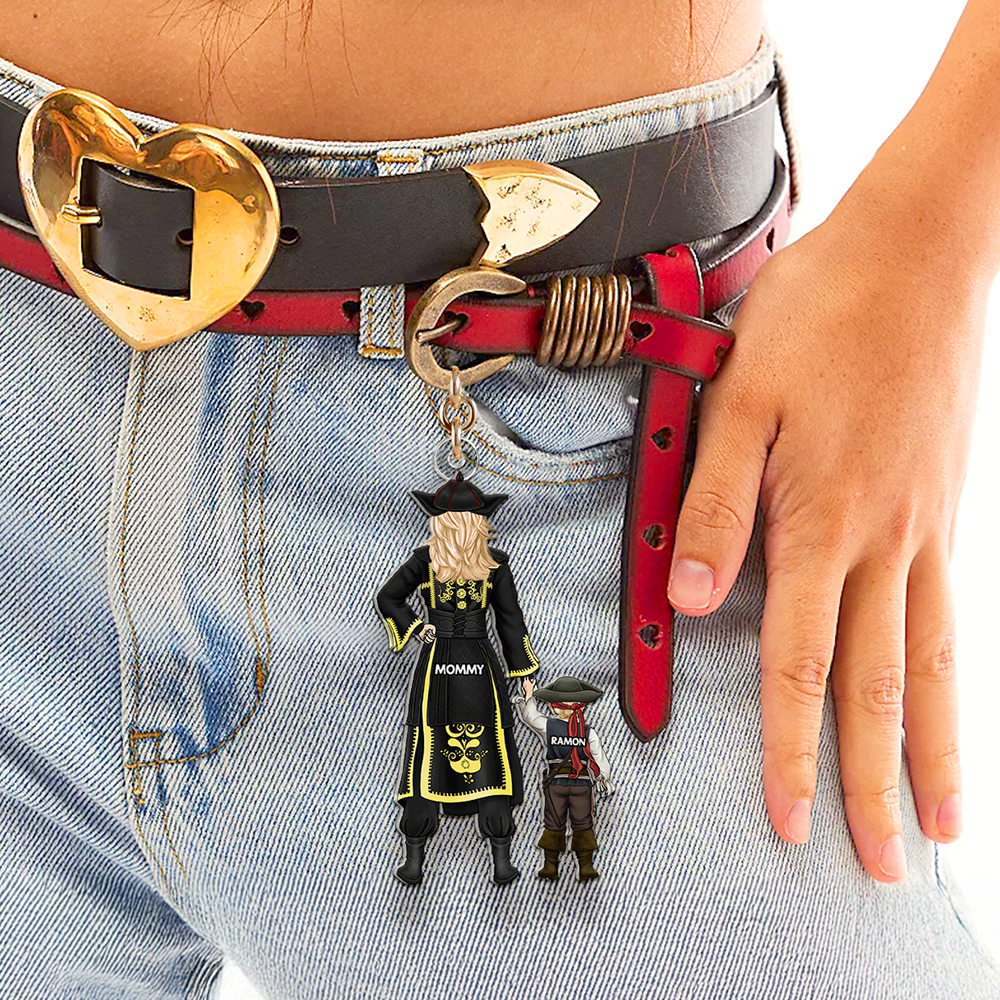 Personalized Gifts For Pirate Mom Keychain 01QHHU220225PA - Keychains - GoDuckee