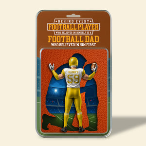 American Football Dad Acrylic Plaque - Personalized Gifts For Father 011OHDT280425 - Shaped Plaques - GoDuckee