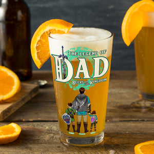 Personalized Gifts For Dad Beer Glass 02naqn110524 The Legend of Dad Father's Day - Drinkware - GoDuckee