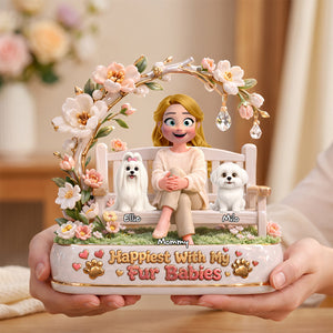 Furbaby Lover Acrylic Plaque - Personalized Gifts For Furbaby lovers 03todh250626