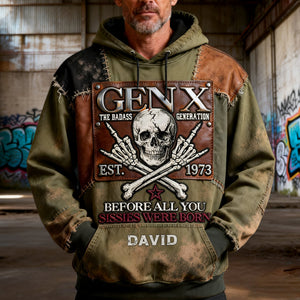 Badass Gen X 3D Hoodie - Personalized Gifts For Gen X 02nalu130226 - AOP Products - GoDuckee