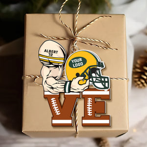 Personalized Gifts For American Football Lovers Christmas Ornament 04qnqn261024 - Ornament - GoDuckee