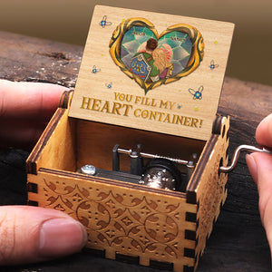 You Fill My Heart Container, Personalized 02QHPU231223HH Couple Music Box, Gift For Couple, Valentine's Gifts - - GoDuckee