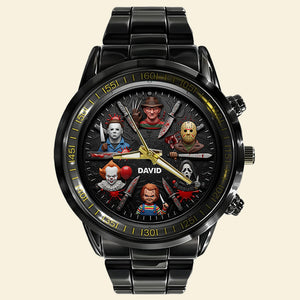 Horror Men's Watch, Personalized Gifts For Horror Movie Fans 02qhqn150725 - Men's Watch - GoDuckee