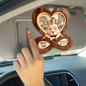 Heartfelt Drive Safe Couple Car Visor Clip - Personalized Gifts For Couples 05OHLU181225 - Car Visor Clip - GoDuckee