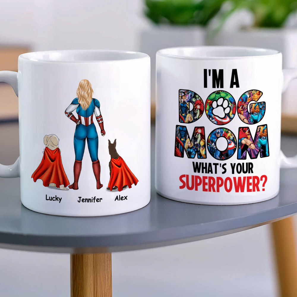 I'm A Dog Mom, Gift For Mom, Personalized Mug, Dog Lover Mug, Mother's Day Gift 07DNHN210423TM - Coffee Mug - GoDuckee