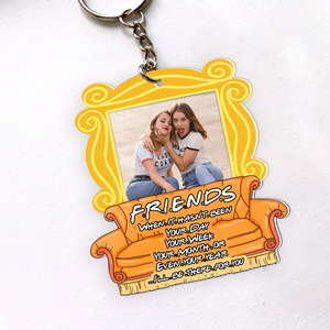 Custom Photo Gift For Friends Keychain, Besties Will Always Be There For You 03qhpu131224 - Keychains - GoDuckee