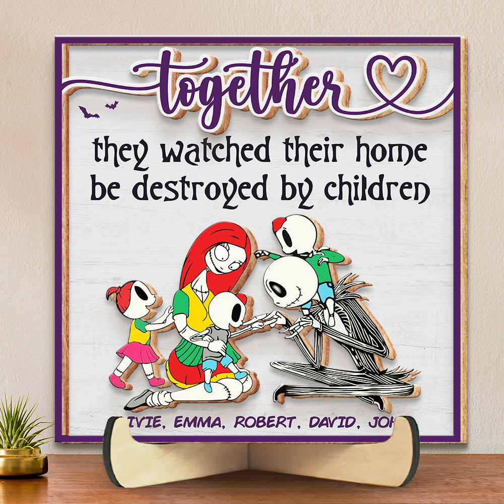 Personalized Gifts For Family Wood Sign Horror Midnight Family 02QHDT040324 - Wood Signs - GoDuckee