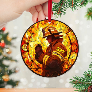 Personalized Christmas Gifts Firefighter Ornament 01ACPU240924 - Ornament - GoDuckee