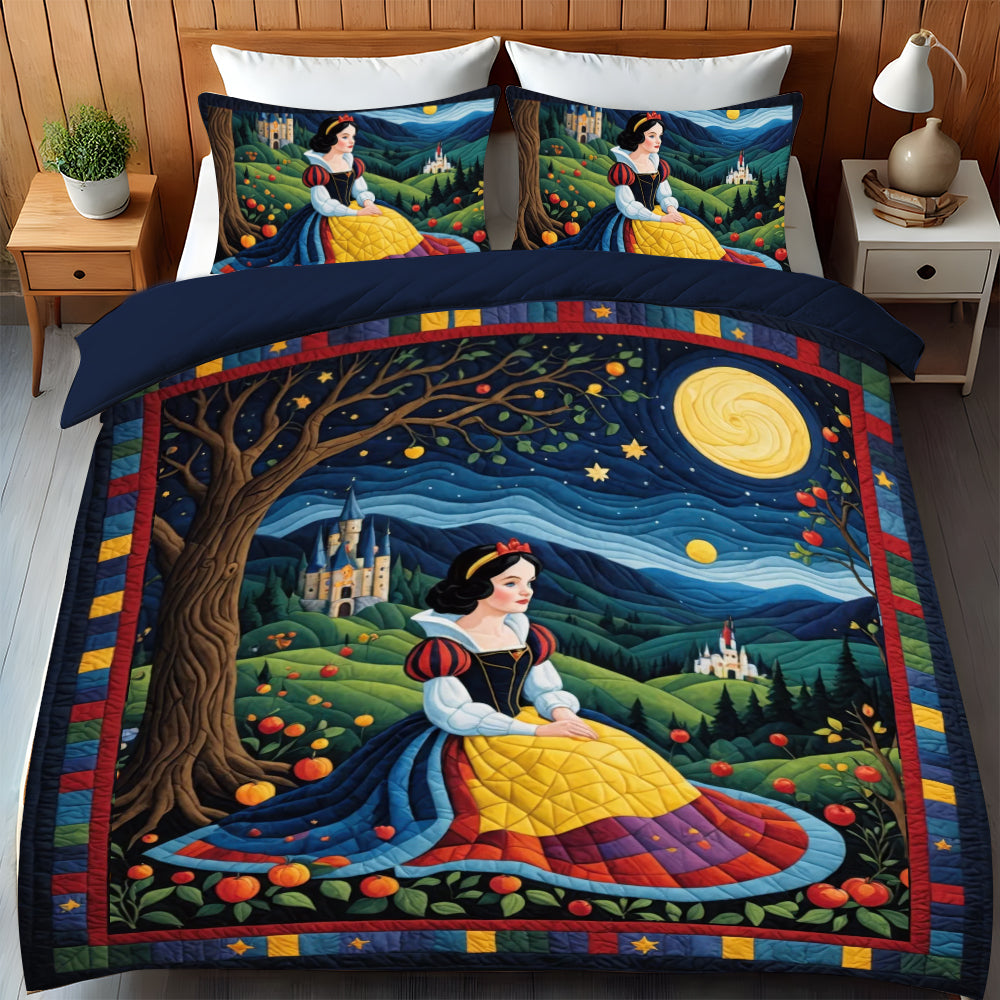Gorgeous Princess Quilt Bed Set 01HULU220125 - Blanket - GoDuckee