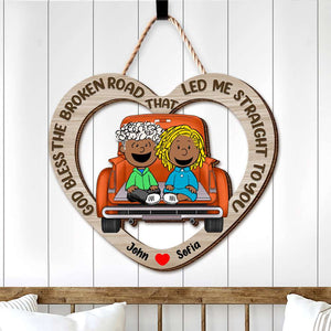 Personalized Gifts For Couple Wood Sign 04OHMH111224HH - Wood Sign - GoDuckee