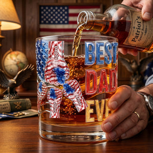Power Fist Drinking Glass - Personalized Gifts For Dads 06ohlu220526 - Glass - GoDuckee