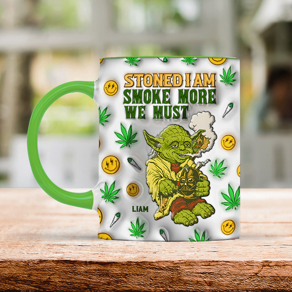 Personalized Gifts For Stoner White Mug, Green Animal Smoke Weed 04napu200724 - Coffee Mug - GoDuckee