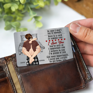Personalized Gifts For Couple Wallet Card, Be Safe I Need You 04QHQN301224HG - Wallet Card - GoDuckee