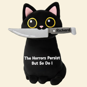 Black Cat Custom Shape Pillow - Personalized Gifts For Coworker 02huqn151125 - Pillow - GoDuckee