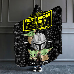 Personalized Gifts For Mom Wearable Blanket Hoodie Best Mom Ever 03katn070324hh Mother's Day Gifts - Blankets - GoDuckee