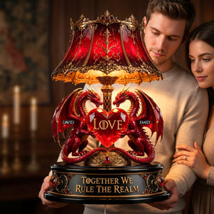 Dragon Couple Acrylic Light Box - Personalized Gifts For Couple 03tydh290526 - Light Box - GoDuckee