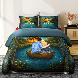 Personalized Gifts For Couple Quilt Bedding Set Special Line 01tgqn210425tm - Blanket - GoDuckee