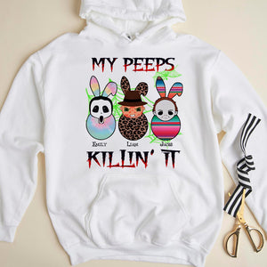 Personalized Gifts For Family Shirt My Peeps Killin It 01KAPU210224 - 2D Shirts - GoDuckee