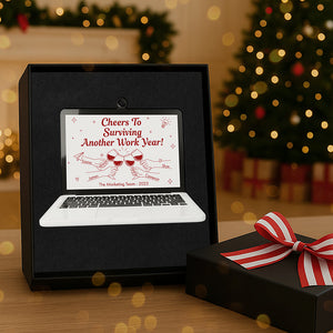 Cheers Coworker Acrylic Christmas Ornament - Personalized Gifts For Coworkers 02nata101125 - Ornament - GoDuckee