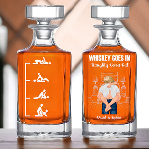 Funny Couple Whiskey Bottle - Personalized Gift For Couple 02TOTN070525HG - Whiskey Bottle - GoDuckee