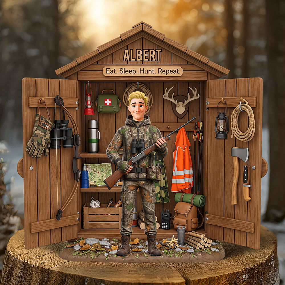 Hunting Acrylic Plaque - Personalized Gifts For Hunters 02ohqn230625 - Shaped Plaques - GoDuckee