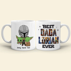 Best Dada Lorian Ever Gift 03QHTN120523 White Star Family Mug - Coffee Mug - GoDuckee
