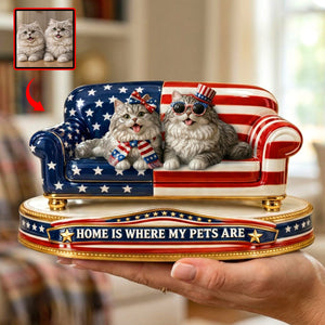 Custom Photo USA Pet Acrylic Plaque - Gifts For Pet Lovers 02tydh030426 - Shaped Plaques - GoDuckee