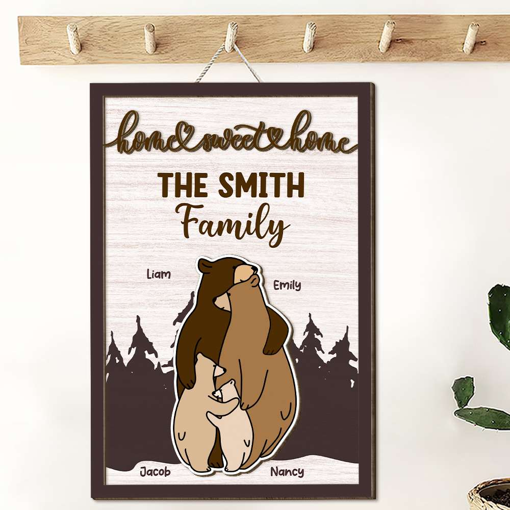 Personalized Gifts For Family Wood Sign Home Sweet Home