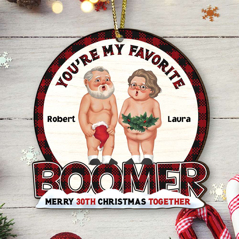 You're My Favorite Boomer, Personalized Ornament, Gifts For Old Couple - Ornament - GoDuckee