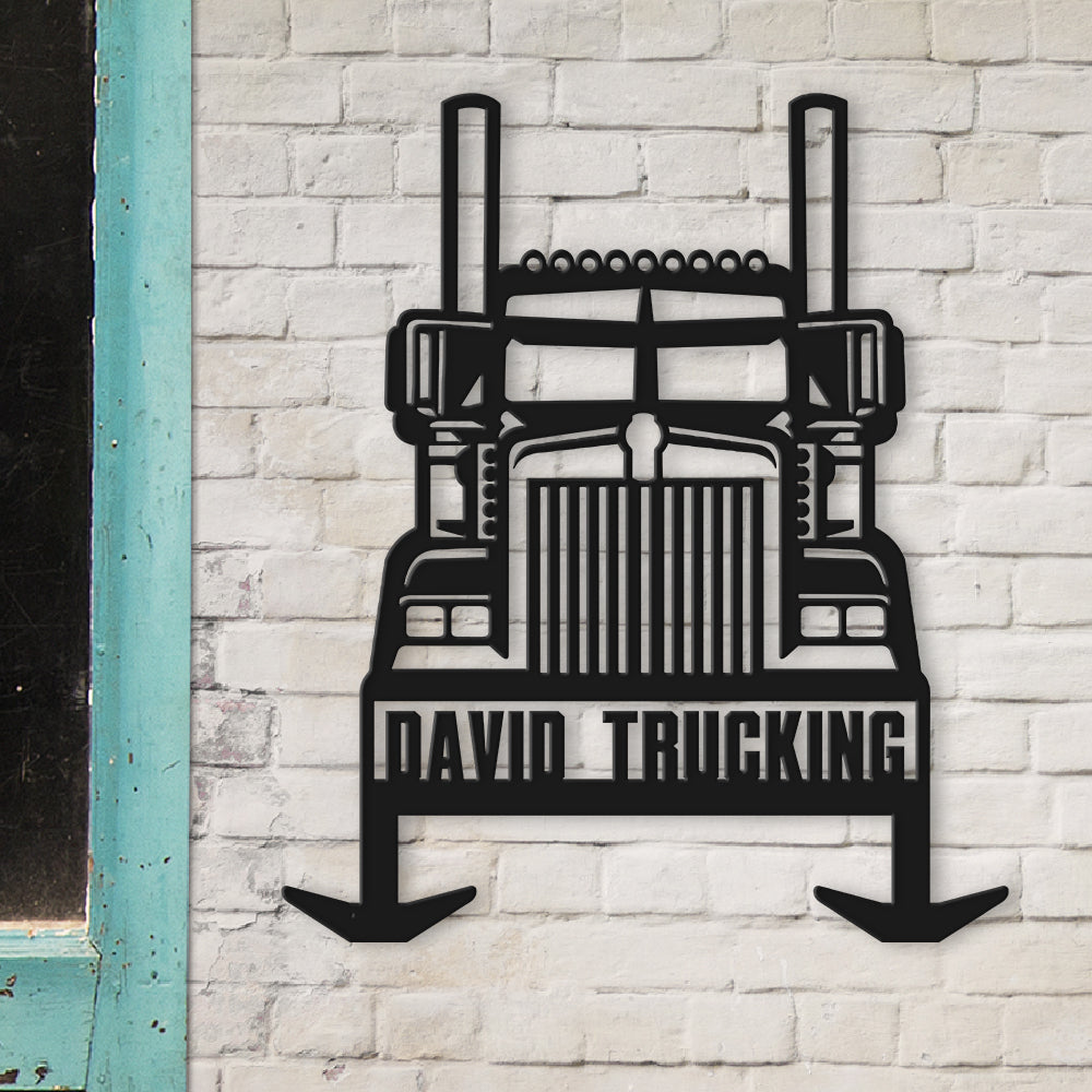 Personalized Gifts For Truck Lovers Hanging Metal Sign 02HUDT180624 - Metal Signs - GoDuckee