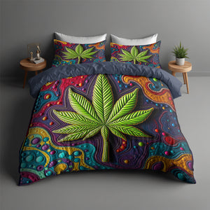 Cannabis Quilt Bedding Set 021hutn060225 - Blanket - GoDuckee