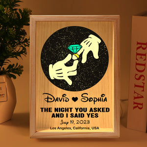 Personalized Gifts For Couple Light Frame Romantic Couple 11DTDT270124 - Canvas Print - GoDuckee
