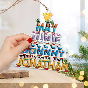 Personalized Christmas Gifts For Family Acrylic Alphabet Ornament 01KALU261024 - Ornament - GoDuckee