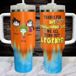 Personalized Gifts For Mom Tumbler Thanks For Not Swallowing Us 04TOHN040324HA - Tumbler Cups - GoDuckee