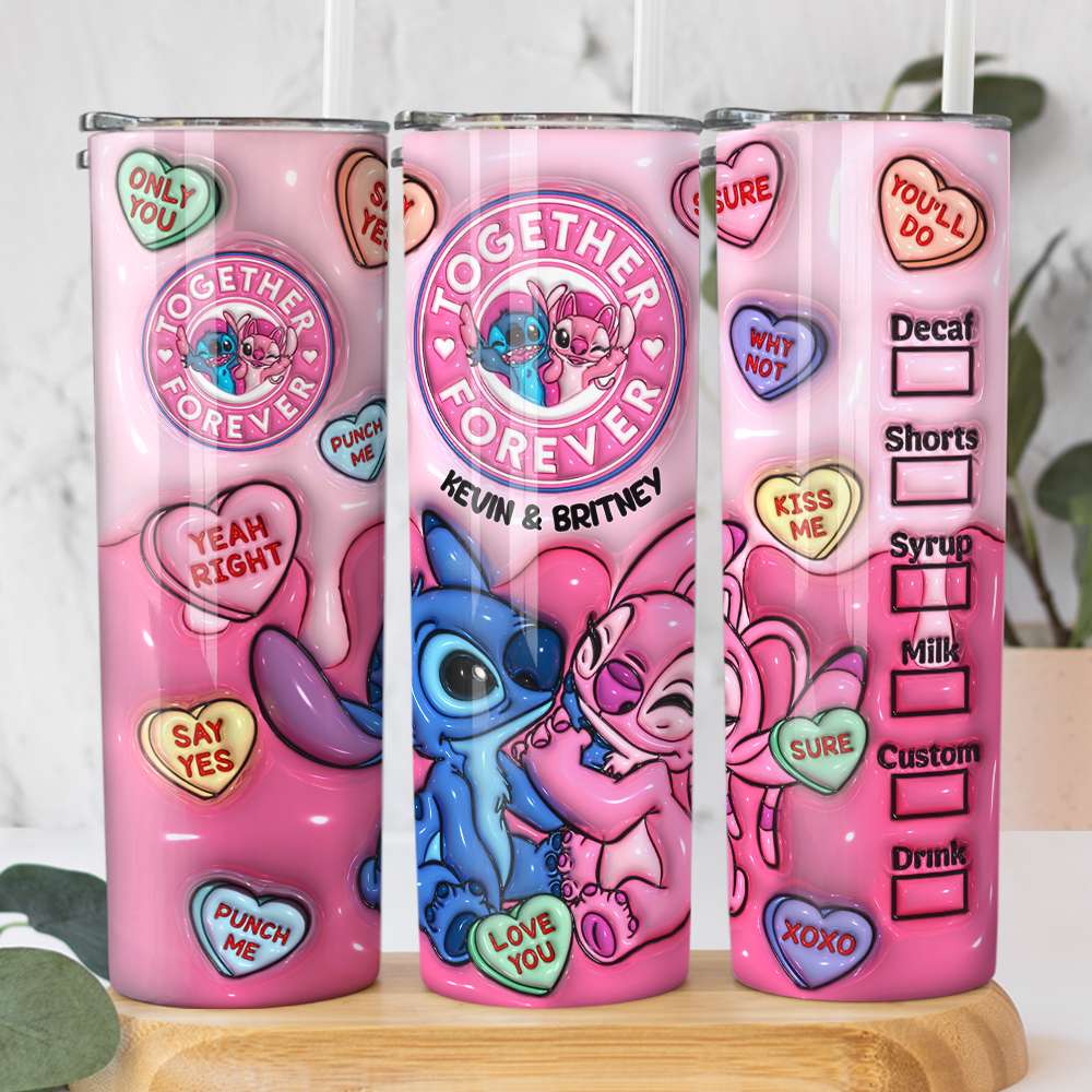 Personalized Gifts For Couple Tumbler Together Forever 09ACDT240124 - Tumbler Cup - GoDuckee