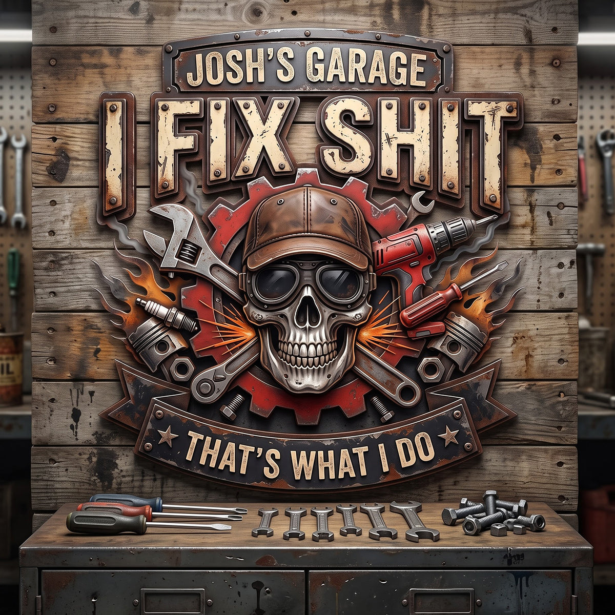 Deadly Mechanic Metal Sign - Personalized Gifts For Mechanic 05pgtn300726 - Metal Signs - GoDuckee