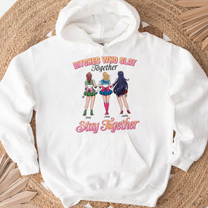 Personalized Gifts For Best Friends Who Slay Together Stay Together Shirt, Cosplay Besties 04QHTN010224HH - 2D Shirts - GoDuckee