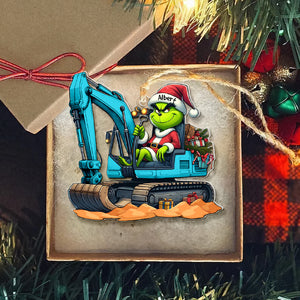 Personalized Gift For Excavator Operator Ornament, Green Monster 03qhqn081124 - Ornament - GoDuckee