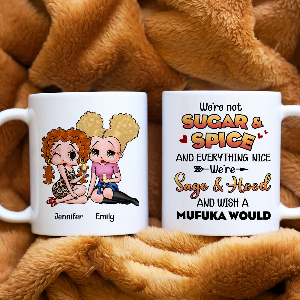 We're Not Sugar And Spice, Gift For Besties, Personalized Mug, Best Friends Drinking Mug 01QHHN270723HH - Coffee Mug - GoDuckee