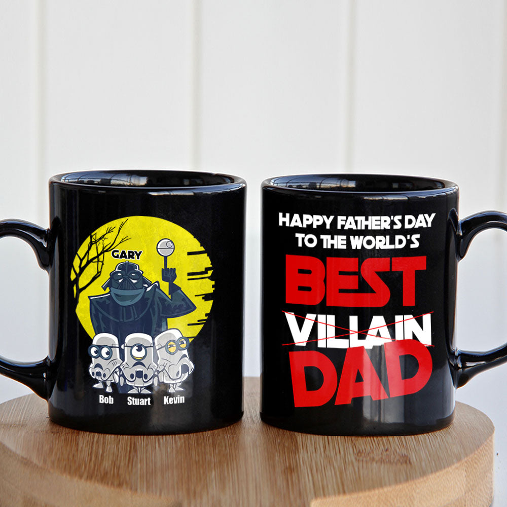 Best Villain Dad Personalized Minions Coffee Mug 01DNPO310523 - Coffee Mug - GoDuckee