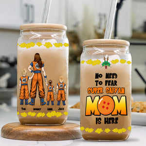 Personalized Gifts For Mom Glass Can No Need To Fear Mom Is Here 041hutn250324hh - Drinkware - GoDuckee