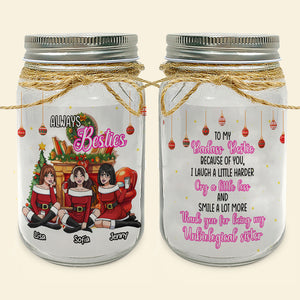 Personalized Gifts For Besties, Christmas Jar Light 02XQMH081024HH - Drink Jar - GoDuckee