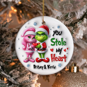 Personalized Gifts For Couple Christmas Ornament 01acdt261024 - Ornament - GoDuckee