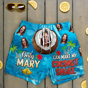 Funny Men's Beach Shorts Custom Photo Gifts For Him 02ohtn250725 - Shorts and Pants - GoDuckee